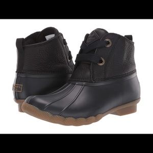 Sperry Saltwater 2-Eye Leather boot black 8.5
